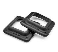 Yes4All TSMM Rehausseurs de marche d'aérobic réglables pour plateforme d'aérobic - Taille du club de santé - Supporte jusqu'à 136 kg (1 paire, noir)