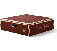 Yes4All Up3s Boitier Pliable réglable Mixte, Empilable-Bois | Rouge, 20,3 cm/8"