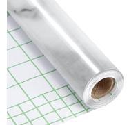 Yesaler Papier Auto-adhésif pour Meuble en Marbre Blanc Gris Autocollant Papier Peint Vinyle Film Imperméable Stickers Meubles pour Comptoir Table Décorations 40X300cm