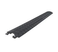 Yesbon Passe Câble Sol, Protecteur De Câble De Sol en PVC, Revêtements de câbles au Sol Passage Câbles Goulotte Passe Câble Ralentisseur Modulaire pour Protéger Câbles,100x10x2 cm~2
