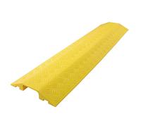 Yesbon Passe Câble Sol, Protecteur De Câble De Sol en PVC, Revêtements de câbles au Sol Passage Câbles Goulotte Passe Câble Ralentisseur Modulaire pour Protéger Câbles,100x25x4cm