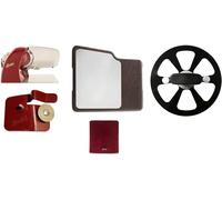 Yeseatis Berkel - Home Line 200 + Planche À Découper Inoxydable, Bois + Couverture Pour Trancheuse Rouge Taille M + Extracteur De Lame + Affûteur D'accessoires Pour Home Line (Rouge)