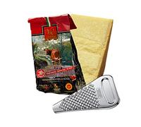 YesEatIs Special Box - Parmigiano Reggiano Consorzio Vacche Rosse 30 mois - 1 Kg - Râpe en acier INOX