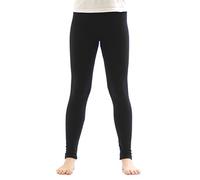 YESET Enfants Thermique Fille Leggings Pantalon Long en Coton Doublure Polaire - Noir, 158 cm