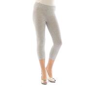 YESET Femme Legging Longueur 3/4 Capri Court Leggings Cotton Gris Clair S