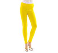 YESET Femme Legging Longueur Longues caleçons en Coton Jaune S