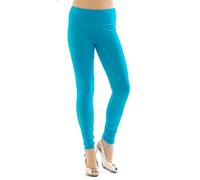 YESET Femme Leggings Pantalon Long Leggings en Coton Taille Haute Bleu Clair M