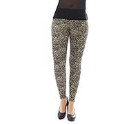 YESET Leggings Femmes Longue Haute Couleur Pantalon Opaque léopard de Leo Leggings Tier-Muster - Leopard-Braun-6, M