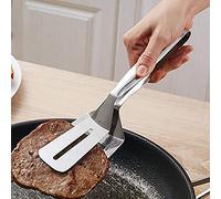 Yeshai3369 304 de cuisine en acier inoxydable de qualité alimentaire Turner Spatule Flipper Pince barbecue Clip pour grill Pizzer Burger Steak Pain multicolore