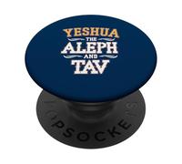 Yeshoua l'Aleph et TAV PopSockets PopGrip Adhésif