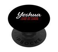Yeshoua, Roi des Rois, Seigneur des seigneurs, Foi chrétienne PopSockets PopGrip Adhésif