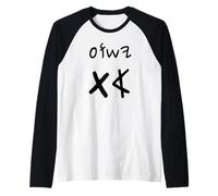 Yeshua Aleph TAV Jesus First Last in Paleo Hebrew (Noir) Manche Raglan