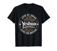 Yeshua Hamashiach Lion hébreu de Juda Jésus le Messie T-Shirt