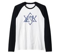 Yeshua Jésus Christ Super Star of David T-Shirt Manche Raglan