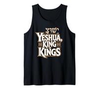 Yeshua King of Kings avec hébreu aleph bet Débardeur