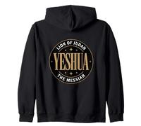 Yeshua Lion de Juda le Messie - Nom hébreu de Jésus Sweat à Capuche