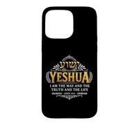 Yeshua Nom hébreu Jésus Bible Verse Vérité Vie Jean 14 6 Coque pour iPhone 15 Pro Max