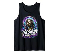 Yeshua Roi des Rois Art Typographique Audacieux Jesus Jésus Débardeur
