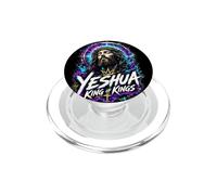Yeshua Roi des Rois Art Typographique Audacieux Jesus Jésus PopSockets PopGrip pour MagSafe