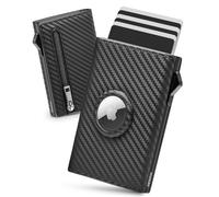YESIIW Portefeuille pour Homme avec Airtag très Compact et Grande Capacité Pop up Porte Carte Homme avec 12 Cartes, Portefeuilles et Porte-Cartes Home avec Protection RFID & Fermeture magnétique