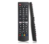 Yesimola 2Pcs Remplacement Telecommande pour LG AKB75095308 AKB75095307 AKB73715601,Télécommande Universelle Aucun Réglage Requis avec Boutons Netfllx Amzen (Piles Non Incluses) (2)