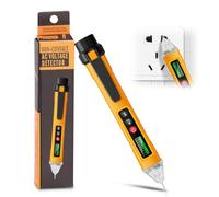 Yesimola Stylo Testeur de Tension 12~1000v, Détecteur de Tension sans Contact avec Lampe de Poche, Testeur de Tension avec Buzzer Sonore et Lumineux pour Electricien