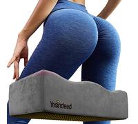 YESINDEED Coussin brésilien pour rehausser Les Fesses - Approuvé par Le Dr - Coussin de siège en Mousse pour postopérations - BBL + Housse de Coussin de Soutien Fixe avec Poche - Gris