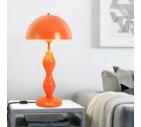 YESINTO Lampe Champignon Orange,Lampe de Chevet Mushroom avec Abat Jour,Hauteur 49 cm,pour Salon Chambre Bureau Enfant,Commuteur sur Câble,E27 E26,Lumière Douce et Décorative
