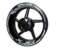 YESKIT Accessoires De Moto Ensemble Jante Autocollant Roue Autocollant Moyeu De Roue Autocollant pour Xj6(Color:2)