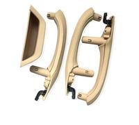 YESKIT Accessoires De Voiture Pour Conduite À Gauche Poignée Intérieure D'accoudoir Porte Housse En Cuir Ensemble Complet Pour X3 X4 F25 F26 2010 - 2016(1 set of beige)
