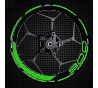 YESKIT Autocollants décoratifs modifiés Autocollant Adhésif Réfléchissant pour Décoration De Jante De Pneu De Roue, Accessoires D'équipement De Course De Moto pour Kawasaki Z900(Color16)