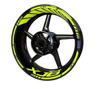 YESKIT Autocollants décoratifs modifiés Autocollant De Jante Et, Accessoires De Moto, Autocollant De Moyeu De Roue pour Y&amaha Xj6(Color3)