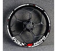 YESKIT Autocollants décoratifs modifiés Jante De Roue De Décalque De Moyeu De Roue De Moto pour Suzuki GSXS1000 Gsxs/1000/R/S1000/S Autocollant Réfléchissant(Color:10)