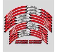 YESKIT Autocollants décoratifs modifiés Moto Réfléchissant Roue Jante Bande Autocollant Autocollant Décalque Ensemble Complet pour Suzuki DR650 S DR 650 Dr650 SE (Color : 8)