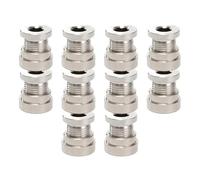 YESKIT Connecteur D'écrou Capteur D'oxygène O2 Galvanisé Adaptateur Bonde M18 1.5 Plaqué, Prolongateur D'espacement 10 À 1 Pièces Protection catalytique(10pcs)