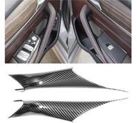 YESKIT Ensemble De Poignées Porte Intérieures 2 Pièces Accessoires Automobiles Couvercle De Poignée Intérieure Pour Série 5 G30 G31 2018 - 2023