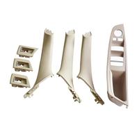 YESKIT RHD Car De La Porte Intérieure Poignée Intérieure Poignée De Porte Couverture Décorative Pour Série 5 F10 F11 520 525 2009-2017(Off-white 7pcs)