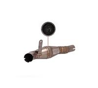 YESKIT Tube Droit Tuyau De Liaison Intermédiaire D'échappement De Moto pour Benelli Leoncino 500 BJ500 Système Complet Modifié Catalyseur Évasion(Color:2)