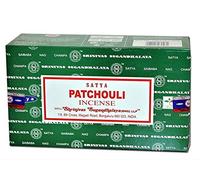 YesMandala Satya Lot de 12 boîtes de 15 g d’encens parfum patchouli