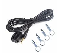 Yesmin Adaptateur autoradio pour iPod et lecteur MP3 avec touches vers autoradio pour Ford 6000 CD avec fiche audio 3,5 mm et bouton auxiliaire couleur or