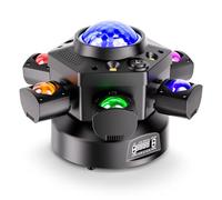 Yespick 150W Lyre LED, Lumière DJ Professionnelle RGBW, 6 Bras 4 en 1 Projecteur Las Magic Ball Stroboscope avec télécommande, DMX512 Sonorisé pour Soirée Bar Mariage Anniversaire