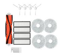 Yessetry 14 Pcs Kit pour S10 S10 Pro Aspirateur Robot Aspirateur Lavable HEPA Filtre Main Côté Brosse Vadrouille Chiffon