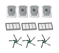 Yessetry 3 brosses latérales + 3 filtres appropriés + 4 à poussière pour S9 S9+ Sweeping Robot Aspirateur Accessoires