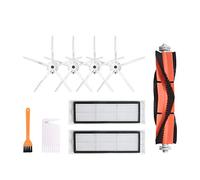 Yessetry 4 brosses latérales + 1 brosse + 2 filets filtrants pour aspirateur robot S6 S5 E35 E2