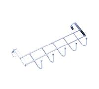 Yessetry 5 Crochets pour Porte de, Salle de Bain, Cuisine, Porte-Manteau, Porte-, étagère - Argenté