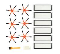 Yessetry 6 brosses latérales + 6 filtres HEPA pour aspirateur 2 S50 pour Mi Robot Parts