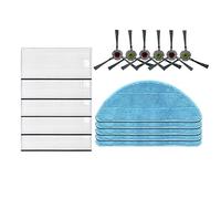 Yessetry Brosse latérale de filtre et chiffon de rechange pour aspirateur robot K600 K700 K680