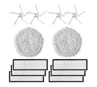 Yessetry Brosse latérale en tissu HEPA pour aspirateur robot W10/W10 Pro