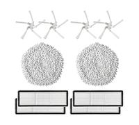 Yessetry Brosse latérale HEPA Filtre Mop Chiffon pour W10 / W10 Pro Robot Aspirateur Pièces de Rechange Accessoires
