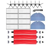 Yessetry Filtre HEPA Main Côté Brosse Vadrouille Chiffon pour S7 S70 S7Max T7S T7S Plus Robot Aspirateur Accessoires Pièces